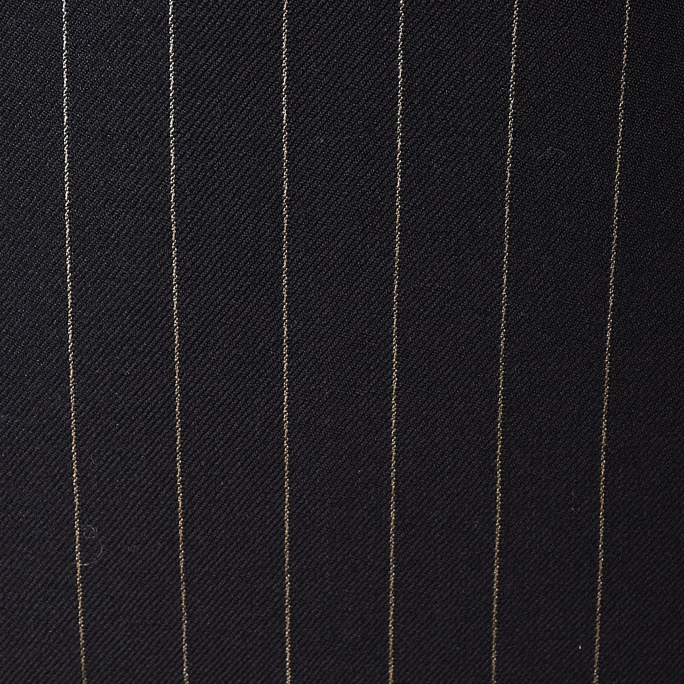 1940s Men's Four Piece Black Pinstripe Suit Double Breasted & Button Fly
