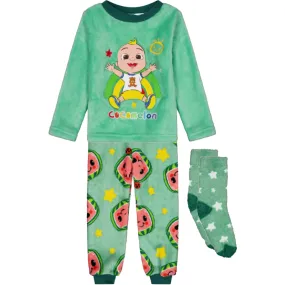 COCOMELON Fleece Pyjamas & Socks Set