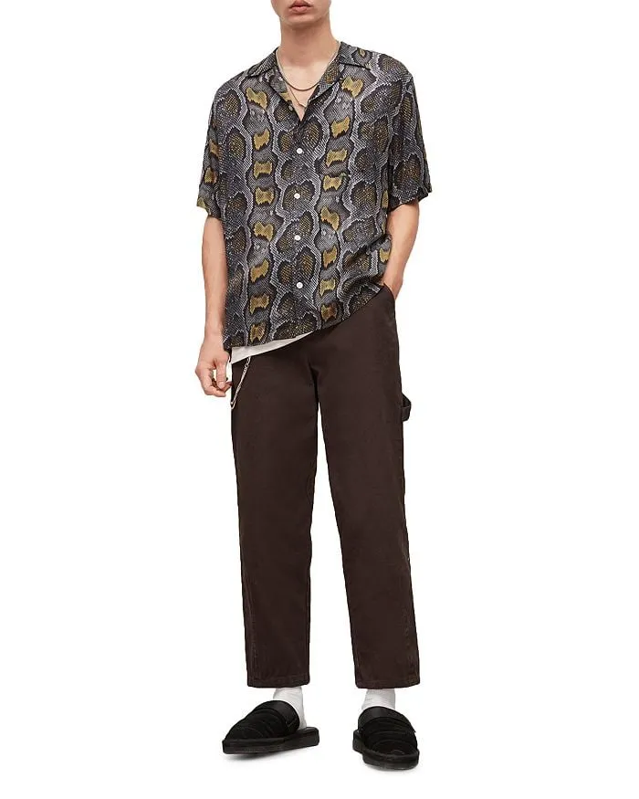 Copperhead Print Short Sleeve Hiking Shirt ALLSAINTS