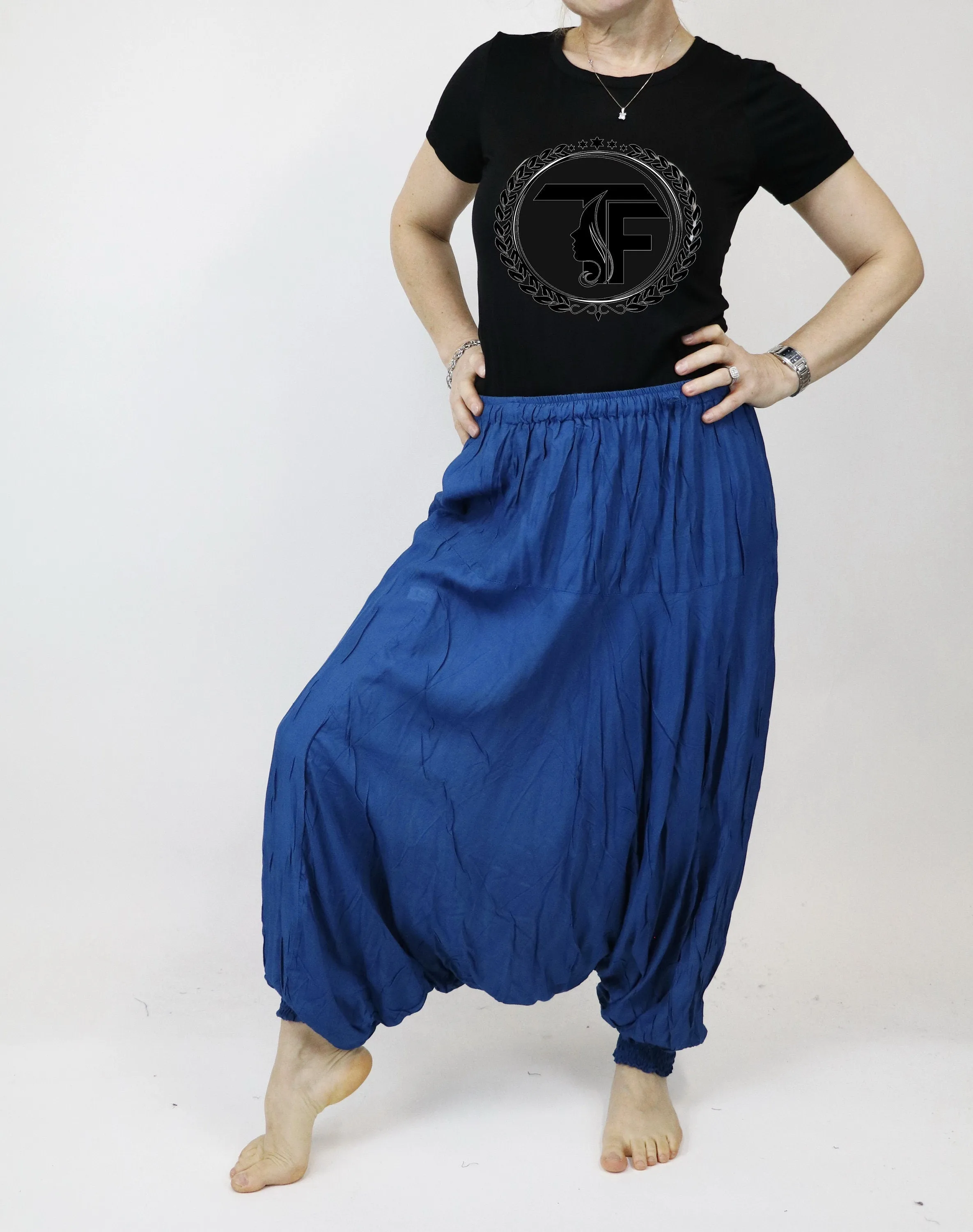 Harem Pants Unisex Solid Color Hippie Hippy Yoga Pants Comfy Loungewear Gypsy Boho Jumpsuits Aladdin Loose Clothing Baggy Pants Festival