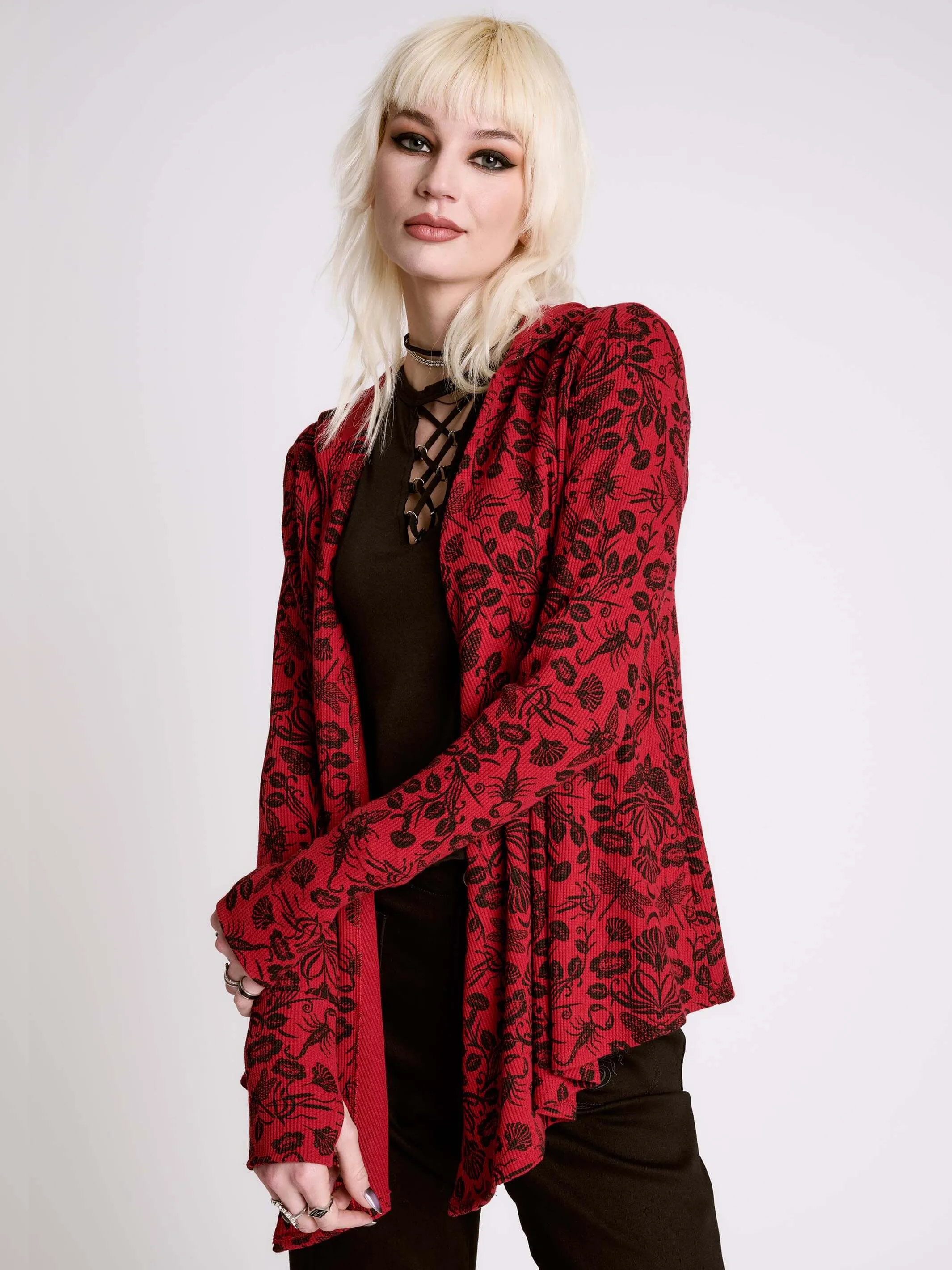 Hooded Thermal Cardigan