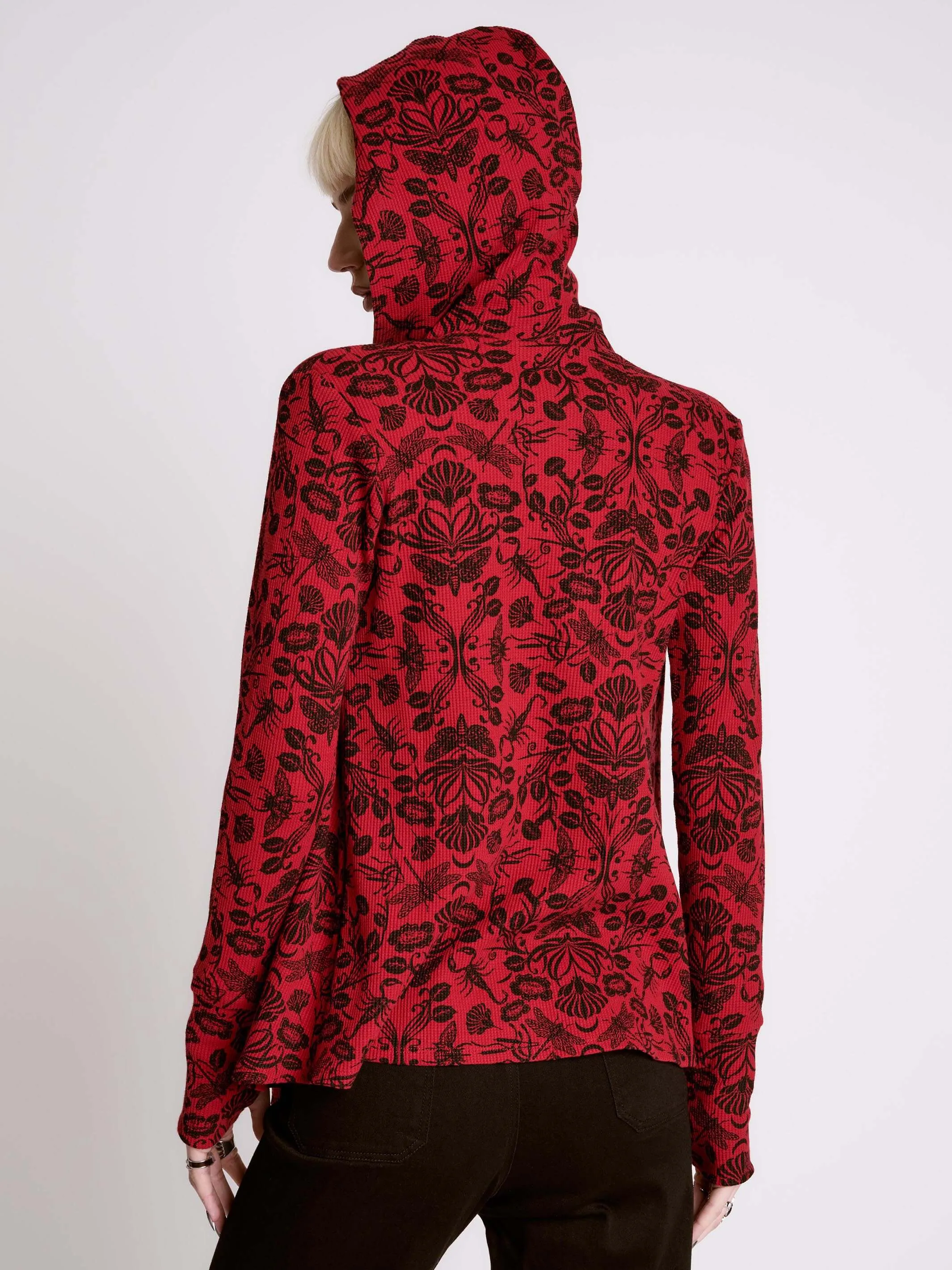 Hooded Thermal Cardigan
