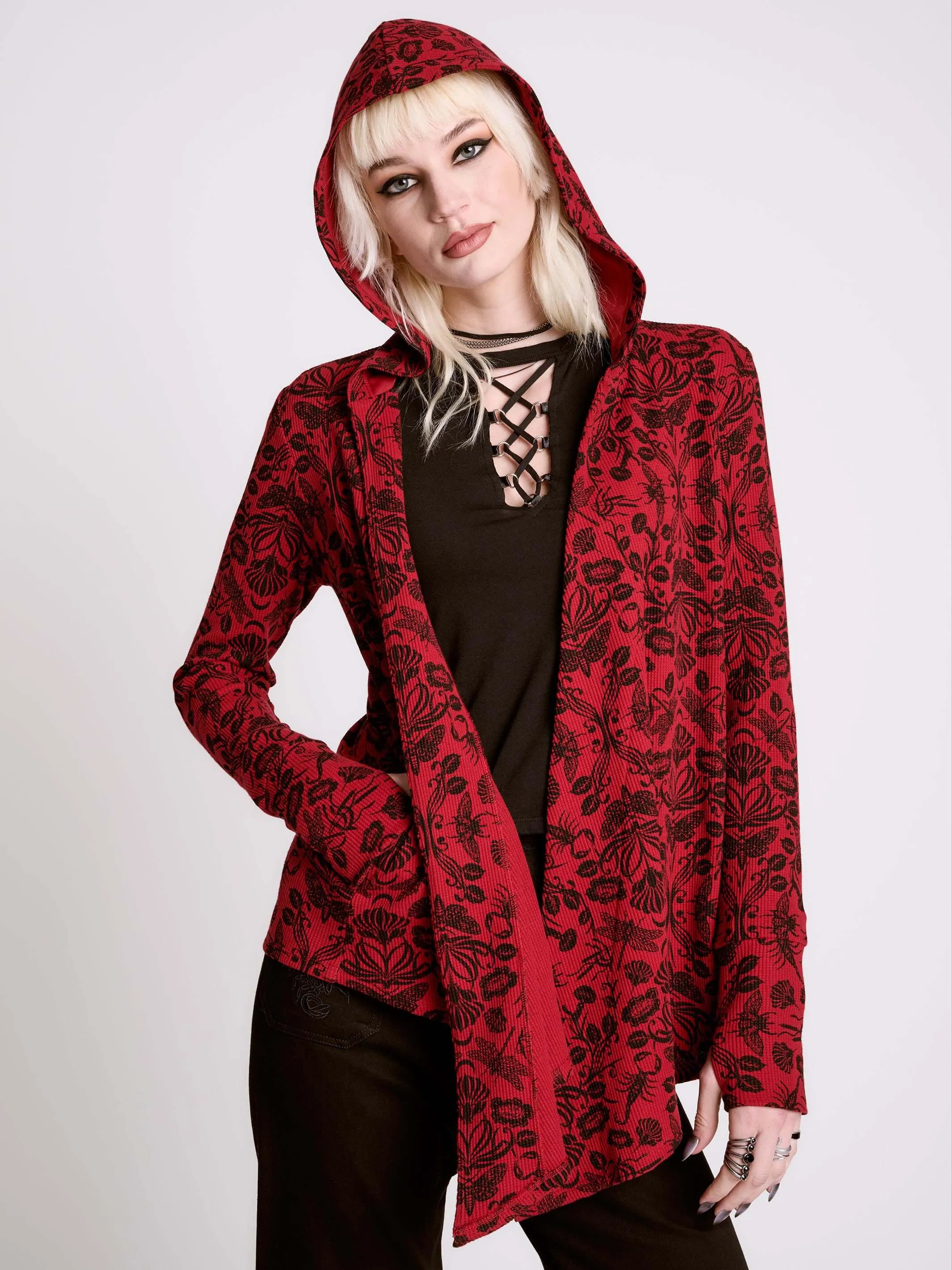 Hooded Thermal Cardigan