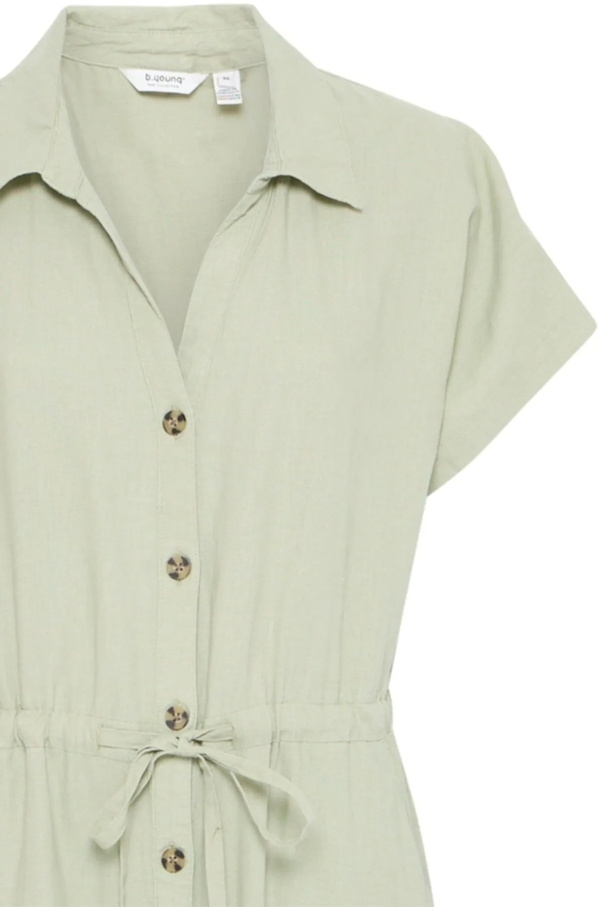Khaki Linen Jumpsuit