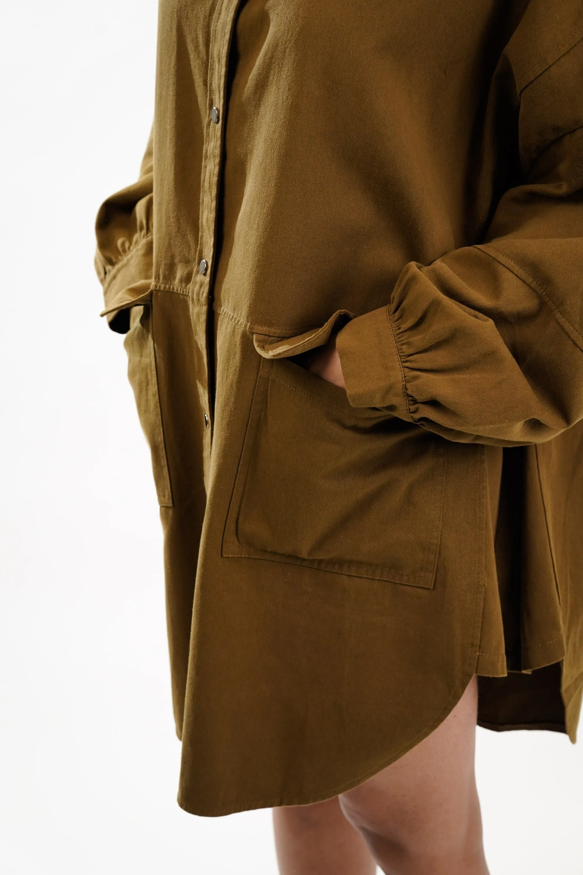 Moss Oversized Shirt Dress