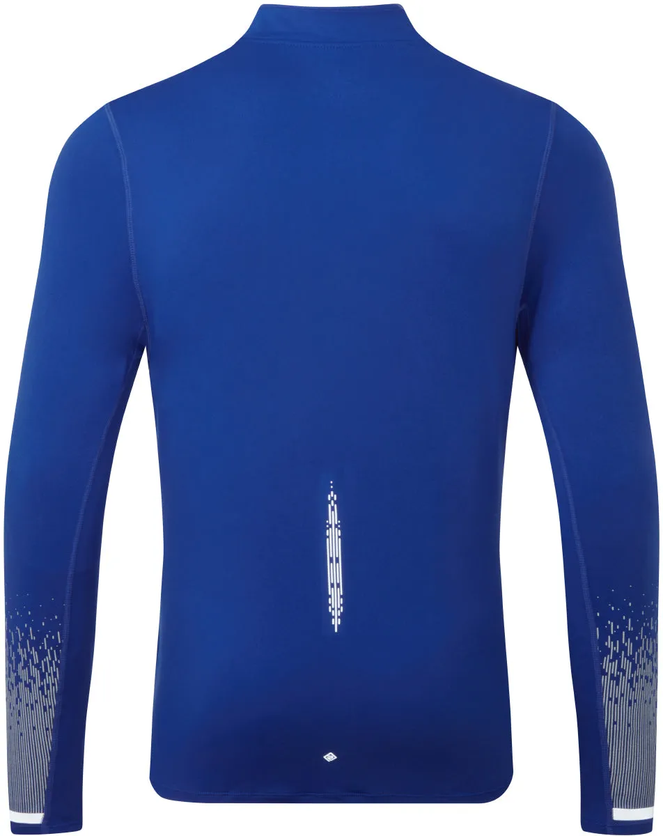 Ronhill Tech Reflect Half Zip Long Sleeve Mens Running Top - Blue