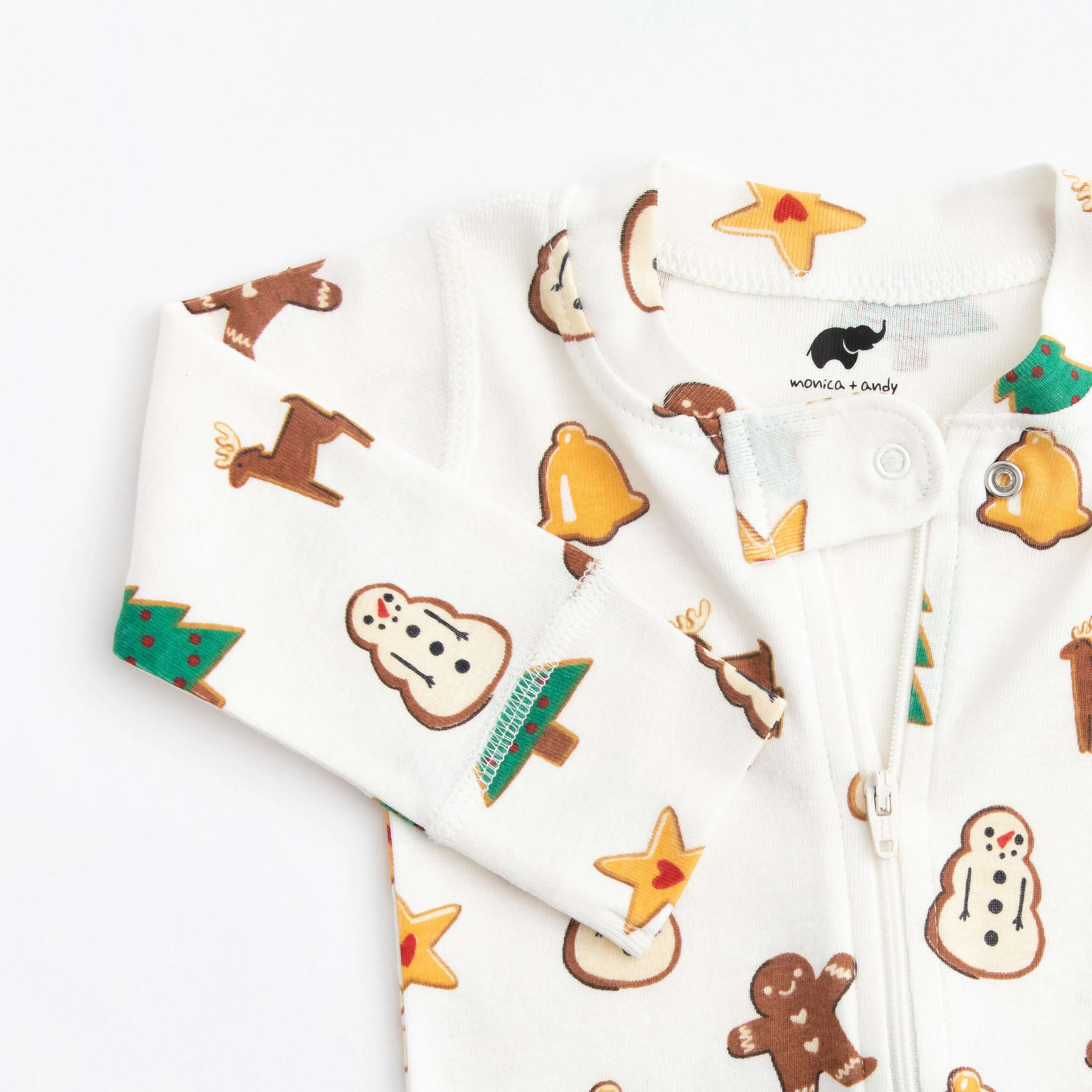 SALE - One-Piece Baby Pajamas_Holiday Cookies