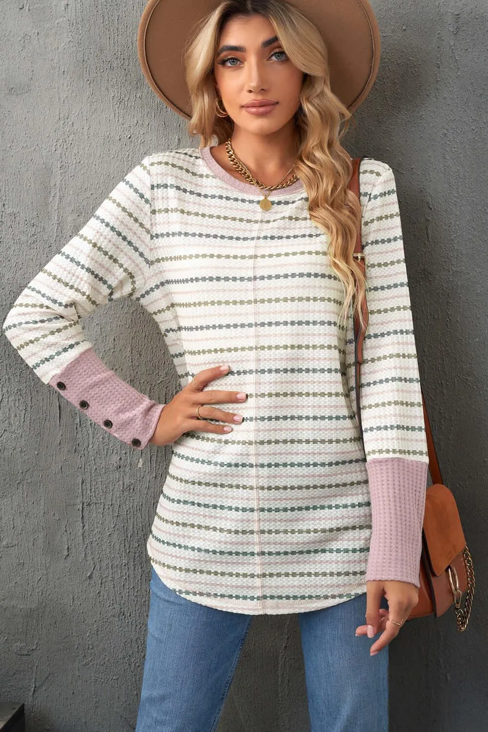 Women’s Long Sleeve Pattern Thermal Top