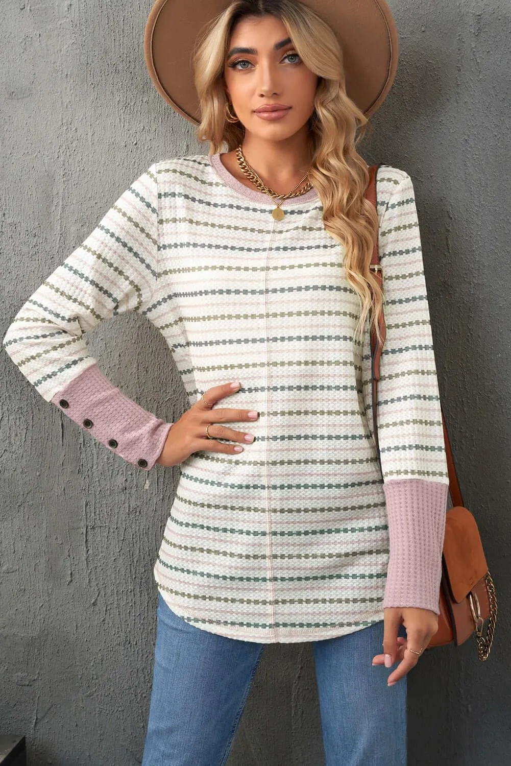 Women’s Long Sleeve Pattern Thermal Top