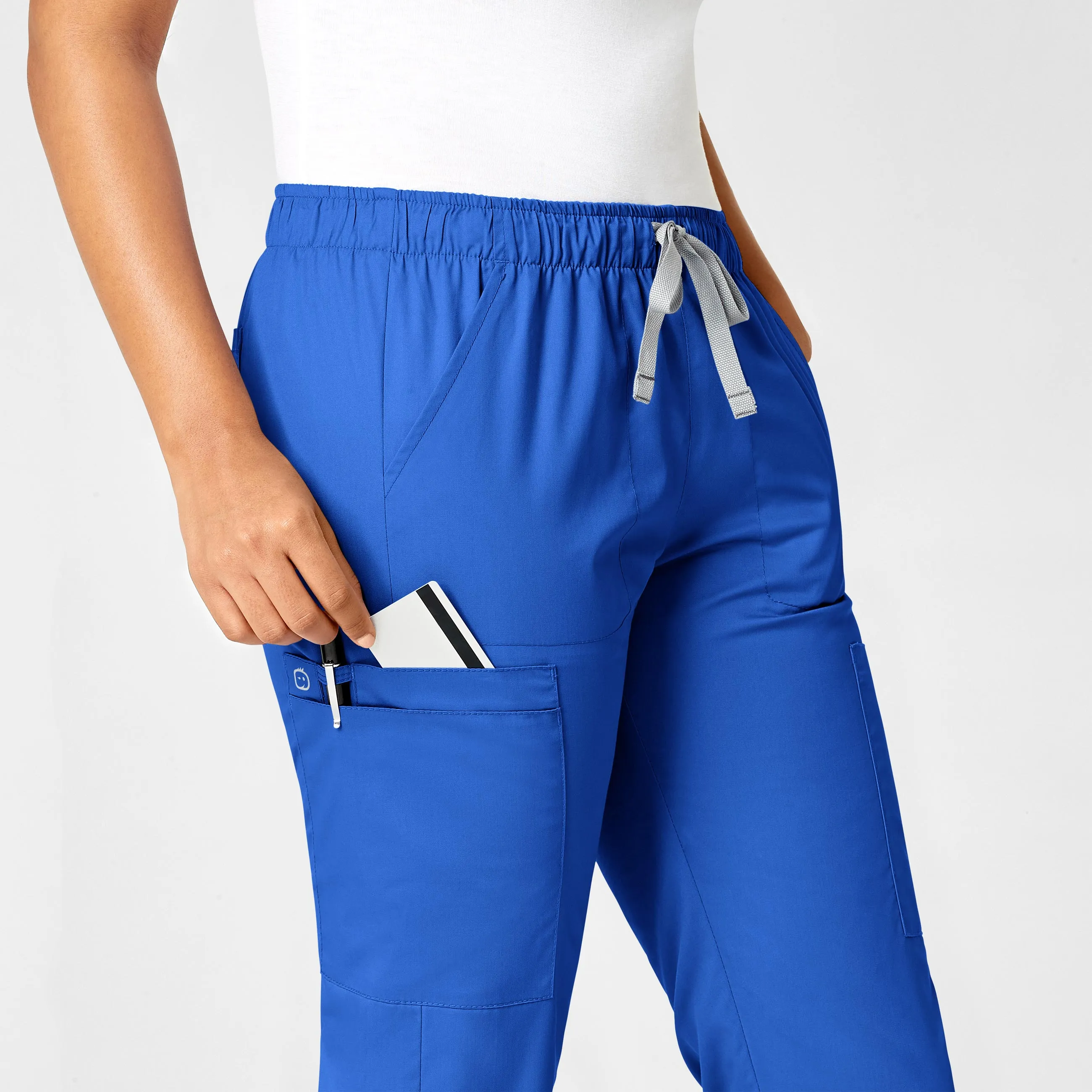WonderWORK Women's Convertible Slim Leg Scrub Pant - Royal