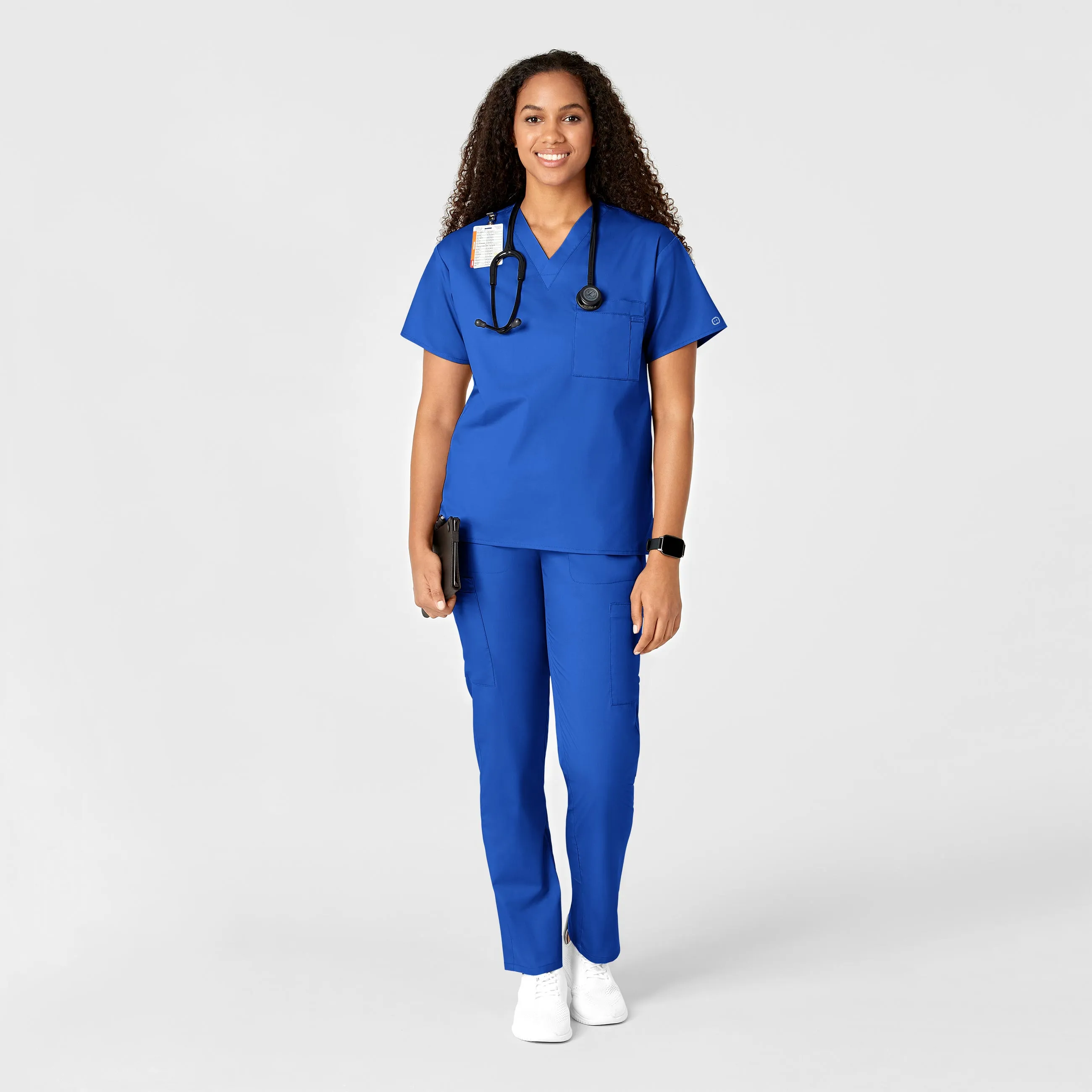 WonderWORK Women's Convertible Slim Leg Scrub Pant - Royal