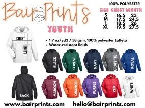 Youth Embroidered Rain Jacket
